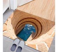 xueneige Tapis 3D à Illusion d'optique Paillasson de Porte d'intérieur extérieur Tapis avec Effet Optique piège antidérapant Paillasson de Porte personnalisé Lavable