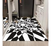 xueneige Tapis Neon 3D Vortex Illusion Tapis géométrique Abstrait à Illusion d'optique pour la Cuisine la Salle de Jeux Chambre à Coucher