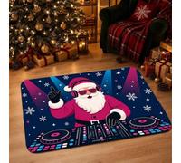 xueneige Tapis Porte Noël 3D Tapis Déco Xmas Cloches Or Nouvel an | Paillasson Xmas Tapis 3D Illusion Noël, Excellent Décorations Extérieur Intérieur Salle De Bain