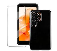 XueqinHu Coque compatible avec Ulefone Note 22 avec 1 protecteur d'écran en verre trempé pour Ulefone Note 22, coque fine en TPU souple antichoc et anti-rayures - Transparent