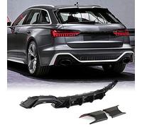 XUETAO Diffuseur arrière en Fibre de Carbone sèche pour Audi RS6 C8 2019-2022 Avant Wagon 4 Portes Diffuseur de Pare-Chocs arrière inférieur Kit de Cavalier à lèvres