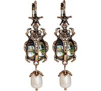 XUEYEGONGJI Boucles d'oreilles en Vertige pour Femmes, Bijoux Vintage pour Femmes - Boucles d'oreilles scarabées Uniques - Cadeaux d'oreille d'ormeaux d'ormeau de Mode pour Femmes, Bijoux sorcelle
