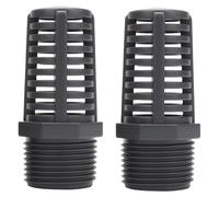 XUEYEGONGJI Lot de 2 Accessoires pour Aquariums, crépine filetée d'aspiration/débordement de 1, 5", Filtre en PVC pour Aquariums et bassins, Nettoyage Facile, Accessoires pour bassins