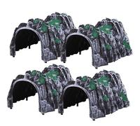 XUEYEGONGJI Tunnel de Train ferroviaire, 7 Tunnel de Paysage Train modèle réaliste, Voiture Cave ferroviaire 4pcs, Accessoires modèle Montagne en Plastique, Paysage