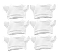 XUEYEGONGJI Vêtements d'ours en Peluche, 6pcs Mignonnes Ours en Peluche, Basic Blank construisez des vêtements, ajustez 12 Pouces en et en pour Un Jouet Unique, construisez Une Tenue