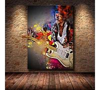 XuFan Pop Art Star Affiches et Impressions Rock and Roll Toile Photo pour Salon Graffiti Portrait Peinture Maison Chambre décor 50x70cm sans Cadre