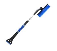 XUFHSEO Pelle à Neige montée sur Voiture, Brosse rétractable Trois en Un, grattoir Glace(Blue)