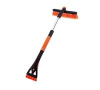 XUFHSEO Pelle à Neige montée sur Voiture, Brosse rétractable Trois en Un, grattoir Glace(Orange)