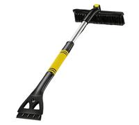 XUFHSEO Pelle à Neige montée sur Voiture, Brosse rétractable Trois en Un, grattoir Glace(Yellow)