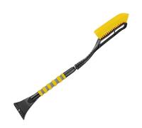 XUFHSEO Pelle à Neige télescopique 3 en 1 Alliage d'aluminium for Voiture, grattoir Glace et Brosse for vitres de Toit, Outil Conduite sûr avec poignée antidérapante(Yellow)