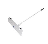 XUFHSEO Râteau à Neige Extensible en Alliage d'aluminium avec Deux Roues for enlever Les Feuilles mouillées des allées et Maisons