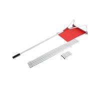 XUFHSEO Râteau à Neige for toiture, Pelle réglable en Aluminium Long Manche et Tissu Oxford(Orange)