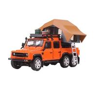 XUFQRAN Exposition Miniature Échelle 1:64 pour Defender Camionnette en Alliage Voiture Moulée sous Pression Modèle De Collection Ornements Statiques Collection réaliste