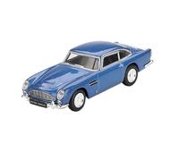 XUFQRAN Exposition Miniature Maquette De Voiture Aston Martin DB5 Bleue en Alliage Moulé sous Pression À L'échelle 1:64 Kit Décoration Statique Collection Collection réaliste