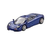 XUFQRAN Exposition Miniature Maquette De Voiture McLaren F1 Bleu Cobalt en Alliage Moulé sous Pression À L'échelle 1:64 Kit D'ornement Statique Collection Collection réaliste