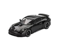 XUFQRAN Exposition Miniature Maquette De Voiture Porsche 911 Dakar en Alliage Noir À L'échelle 1:64 Kit Moulage sous Pression Ornement Statique Collection Collection réaliste