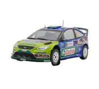 XUFQRAN Exposition Miniature Modèle De Collection Moulé sous Pression pour Ford Focus RS WRC 2009 Échelle 1:24 Ornements Statiques Collection réaliste