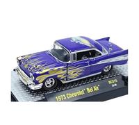 XUFQRAN Exposition Miniature Modèle Réduit De Voiture Chevrolet Bel Air 1973 en Alliage Moulé sous Pression Échelle 1:64 Ornements Collection Statiques Collection réaliste