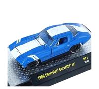 XUFQRAN Exposition Miniature Modèle Réduit De Voiture Chevrolet Corvette 1966 en Alliage Moulé sous Pression Échelle 1:64 Ornements Collection Statiques Collection réaliste