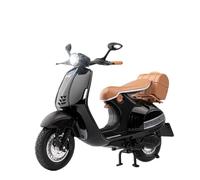 XUFQRAN Modèles réduits à l'échelle Kit De Modèle De Moto À Pédales Rétro À L'échelle 1:12, Ornements De Collection Statiques Noirs Objets de Collection