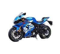 XUFQRAN Modèles réduits à l'échelle Kit De Modèle De Moto Suzuki GSX-R1000 À L'échelle 1:12, Ornements De Collection Statiques Bleus Objets de Collection
