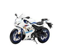 XUFQRAN Modèles réduits à l'échelle Kit De Modèle De Moto Suzuki R1000 À L'échelle 1:12, Revêtement Blanc, Collection De Produits Finis Statiques Objets de Collection