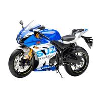 XUFQRAN Modèles réduits à l'échelle Kit De Modèle De Moto Suzuki R1000 À L'échelle 1:12, Revêtement Bleu Et Blanc, Collection De Produits Finis Statiques Objets de Collection