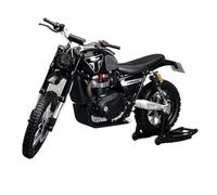 XUFQRAN Modèles réduits à l'échelle Kit De Modèle De Moto Triumph 007 À L'échelle 1:12, Version 2023, Ornements De Collection Statiques Objets de Collection