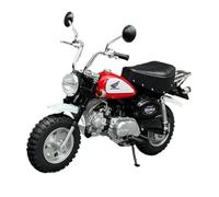 XUFQRAN Modèles réduits à l'échelle Kit De Modèle Moto Monkey 125 À L'échelle 1:12, Ornements Collection Moulés sous Pression Statiques Rouges Objets de Collection