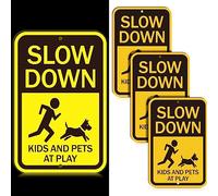 Xuhal Lot de 3 Panneaux réfléchissants en Aluminium antirouille pour Enfants et Animaux de Compagnie au Jeu, pour allée ou Cour, intérieur et extérieur 40,6 x 27,9 cm