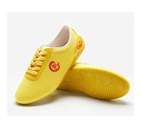 XUHCLY Chaussures Kung Fu Tai Chi Homme Femme Chaussures D'EntraîNement De Karaté,Chaussure Escrime,pour La Formation DéButant(Size:43(26.5cm),Color:Jaune)