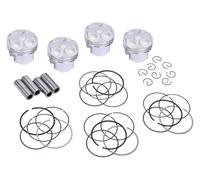 XUHX Kit de 4 Segments de Piston for Moto, Compatible avec FZR400, FZR400RR et FZR400RRR, 56 mm, 56,25 mm, 56,5 mm, 56,75 mm, 57 mm, Standard à +1,00