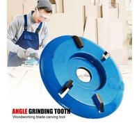 Xui 2019 Ponceuse Bleue 4 Dents Puissance Bois Sculpture Cutter Disque Fraisage Attachement Pour Meuleuse D'angle Outil Ménage Outils De Travail Du Bois