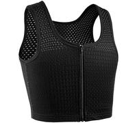 XUJI Binder Respirant de Compression à Fermeture Éclair pour Transgenre, FTM, Tomboy, Cosplay (B, L)