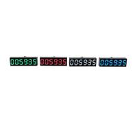 XUJIAN 0,36 Pouce 6 Bits Horloge Mini Horloge Numérique avec Deuxième Module D'Affichage Mise Hors Tension de la Mémoire Réglage de la Luminosité -B