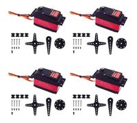 XUJIAN 4 Pièce DS5160 60Kg 8.4V Haute Tension Servo NuméRique ÉTanche pour Voiture TéLécommandéE 1: 5 Robot SAVOX-0236 XL 5T Bras 270 Servo
