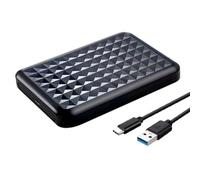 XUJIAN Boîtier de Disque Dur USB 3.0 avec Port Série 2,5 Pouces pour Disque Dur SSD SATA, Boîtier de Disque Dur Externe Mobile Transparent de 6 to