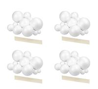 XUJIAN Kit de Projet de SystèMe Solaire, PlanetModel Crafts 56 Boules de SphèRes en PolystyrèNe de Taille Mixte pour Les Projets Scientifiques Scolaires