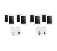 XUJIAN Kit D'Empreintes de Pattes pour Chiens et, 8 Tampons d'impression sans Encre, 16 Cartes d'impression, Tampon Encreur d'impression de Nez pour Chiens, Kit D'Empreinte Tactile