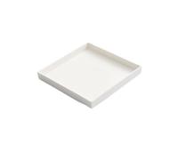 XUJUAN-0227 Assiettes plates simples et carrées pour légumes - Assiette à steak de luxe en porcelaine blanche - Vaisselle d'hôtel - Assiette plate - Assiette à manger à la maison (taille : A)