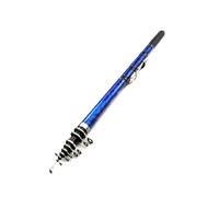 XUJUAN-0227 Canne à pêche portable à haute teneur en carbone télescopique ultra légère (bleu, 1,8 m)