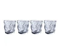 XUJUAN-0227 Lot de 4 tasses à café en verre - Pour whisky, bière, thé, lait - Petite taille
