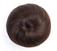 XUJUAN-0227 Messy Bun 588-03 - Chignon synthétique à clip - Bande élastique - Cheveux lisses - Pour femmes et enfants