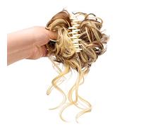 XUJUAN-0227 Messy Bun - Barrette à cheveux synthétiques bouclées en désordre - Extension de chignon pour femme (1 pièce - 08)