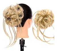 XUJUAN-0227 Messy Bun - Extensions de cheveux synthétiques bouclés avec élastique, élastiques à cheveux, chignon en désordre, chignon haut - Pour femme (SW205-11)