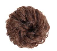 XUJUAN-0227 Messy Bun - Extensions de cheveux synthétiques ondulés - Chignon ondulé - Avec élastique - Pour femmes et filles - 30