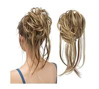 XUJUAN-0227 Messy Bun - Extensions de cheveux Tousled Updo Messy Bun - Queue de cheval avec élastique élastique - Queue de cheval bouclée - Postiche pour femme (10H86)