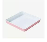 XUJUAN-0227 Plat de cuisson carré rectangulaire moule à gâteau ondulé anti-adhésif petit moule de cuisson en acier au carbone moule à lasagnes poêle à rôtir (A)