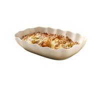 XUJUAN-0227 Plat de cuisson en céramique - Plat de cuisson - Assiette à riz - Vaisselle rectangulaire - Assiette à salade - Assiette de poisson cuite à la vapeur - Plat à rôtir