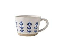 XUJUAN-0227 Tasse à boisson 300 ml rétro fleuret tasse à café en céramique pour la maison, le bureau, tasse à thé créative, tasse de petit déjeuner, tasse à l'avoine, tasse à thé au lait